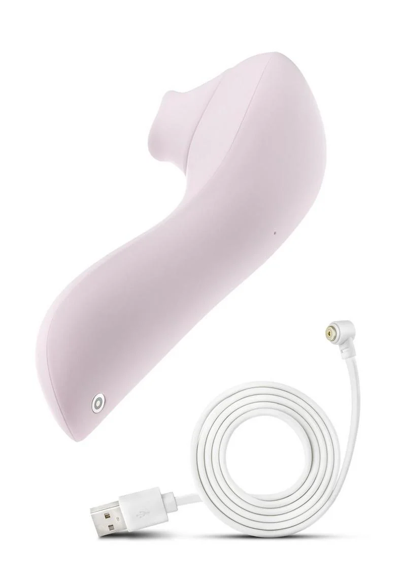 Delice Fleus Air Pulsing Vibe Rechargeable Silicone Clitoral Vibrator - Barely - Image 4