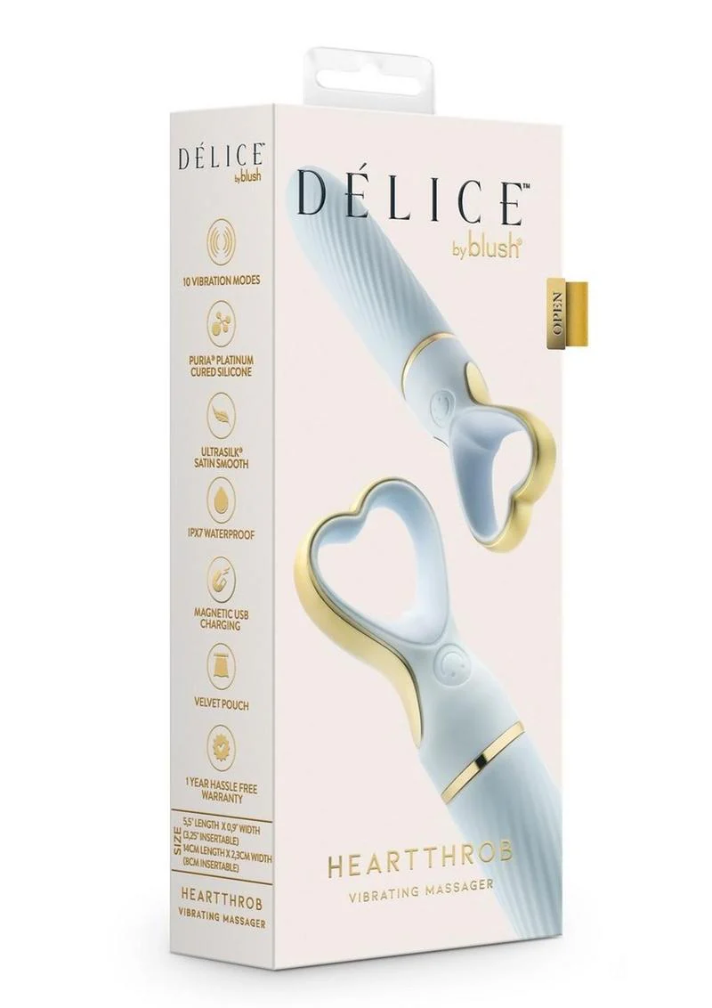 Delice Heartthrob Rechargeable Silicone Vibrator - Something - Image 2