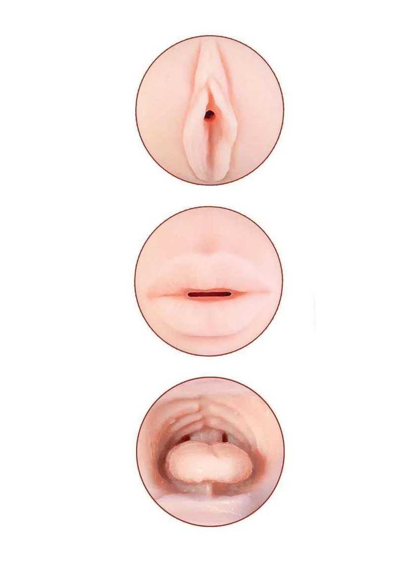 Delite Two Ways Mouth and Vagina Masturbator - Image 4
