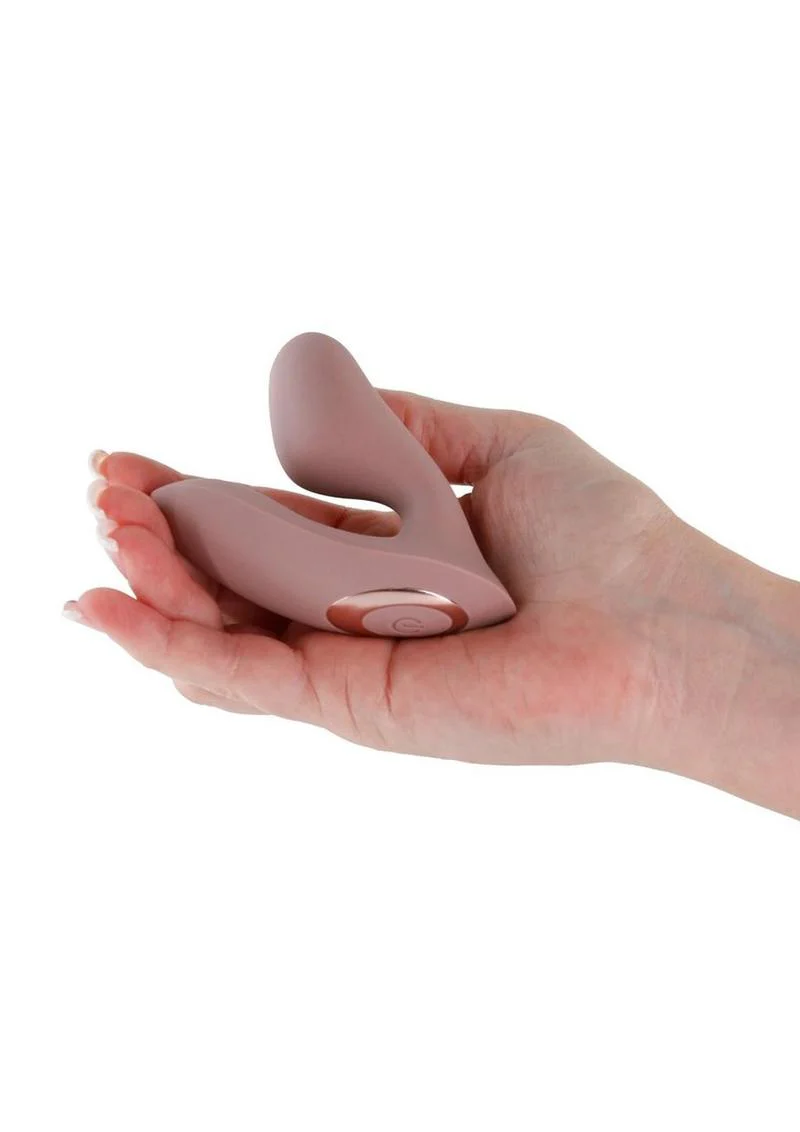 Desire Demure Rechargeable Silicone Wearable Dual Motor Vibrator with Clitoral Stimulator - Image 7