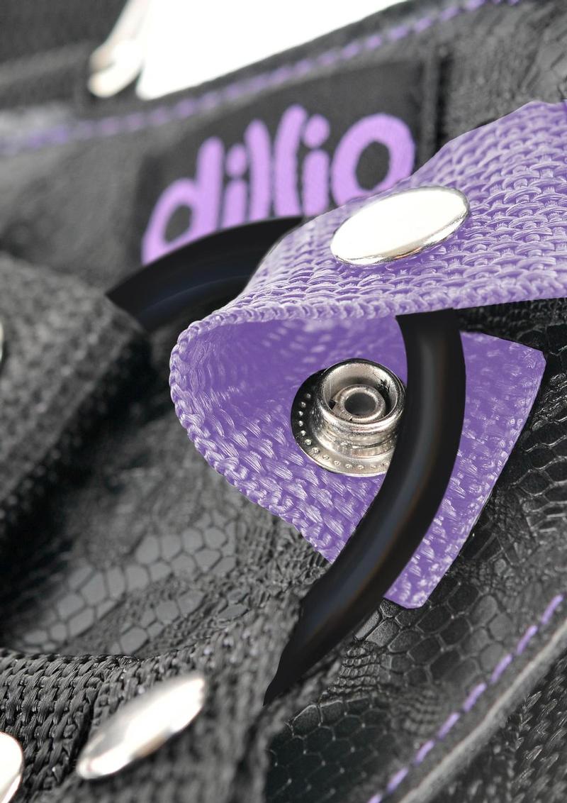 Dillio Strap-On Suspender Harness Set with Silicone Dildo - Image 2