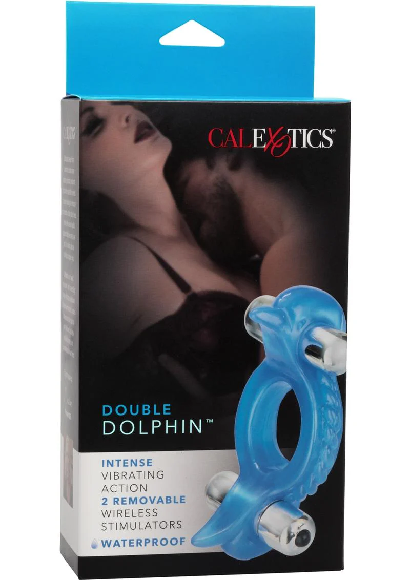 Double Dolphin Vibrating Cock Ring with Clitoral Stimulation - Image 2