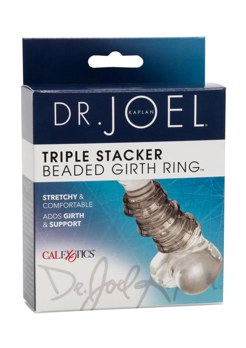Dr. Joel Kaplan Beaded Girth Ring Triple Stacker Cock Ring - Image 2