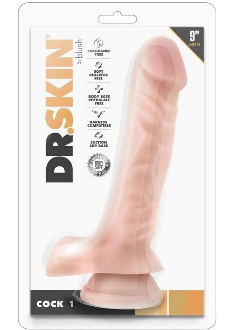 Dr. Skin Cock 1 Dildo with Balls and Suction Cup - Image 2