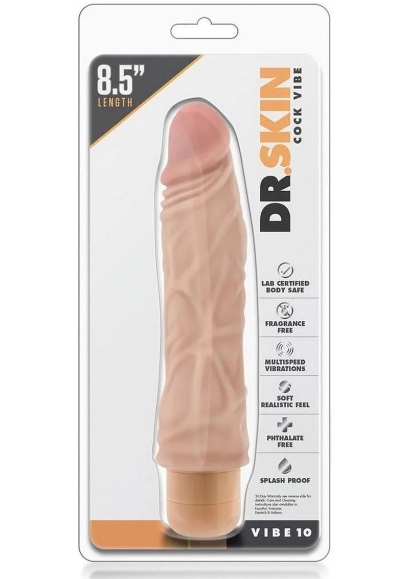 Dr. Skin Cock Vibe 10 Vibrating Dildo - Image 6
