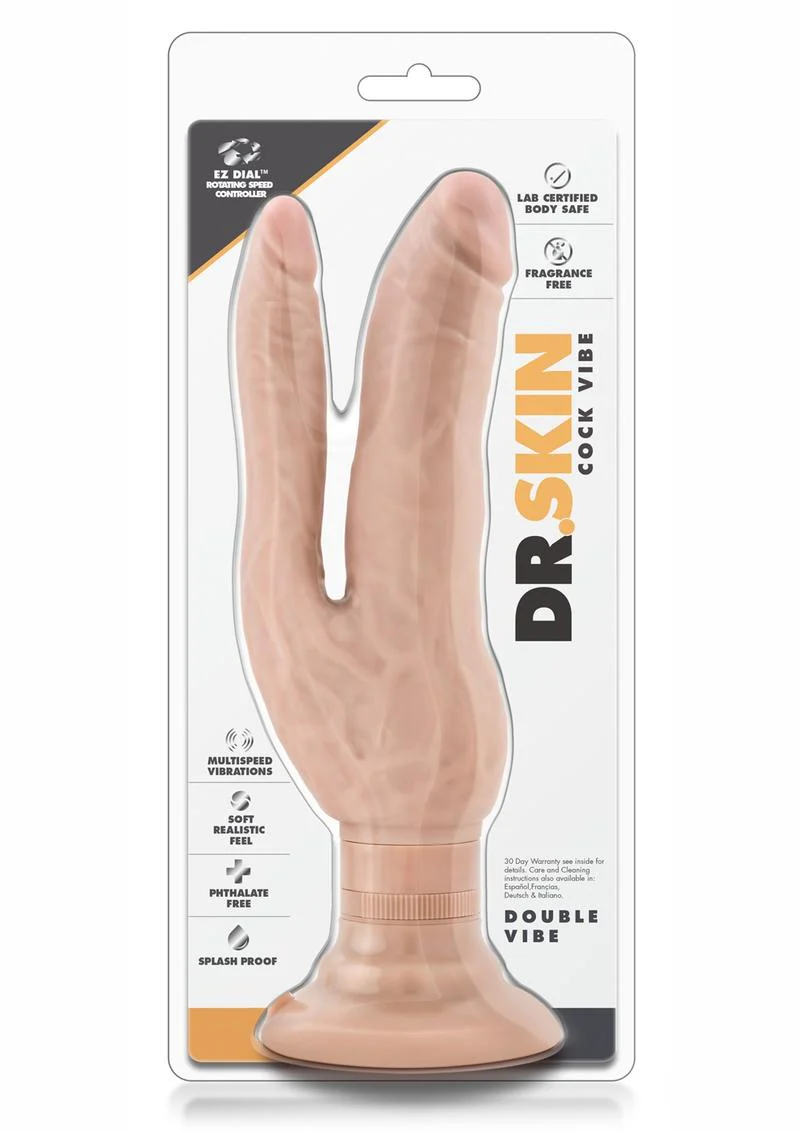 Dr. Skin Cock Vibes Dual Penetrating Vibrating Dildo - Image 2