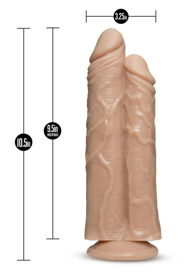 Dr. Skin Double Trouble Dual Penetrating Dildo with Suction Cup - Image 4