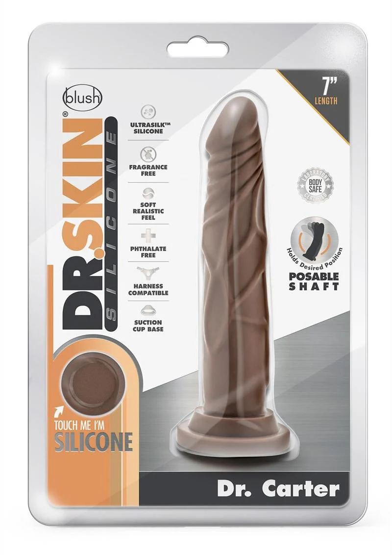 Dr. Skin Dr. Carter Silicone Dildo with Suction Cup - Image 3