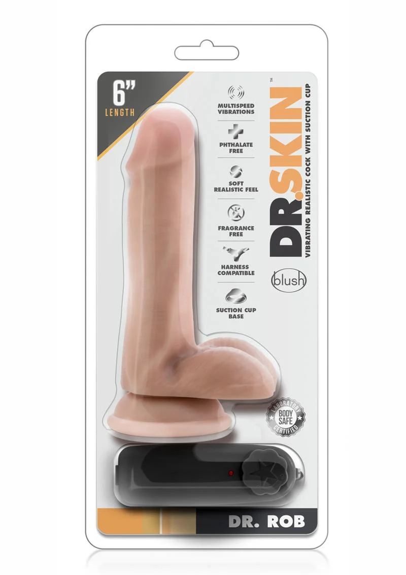 Dr. Skin Dr. Rob Vibrating Dildo with Remote Control - Image 2