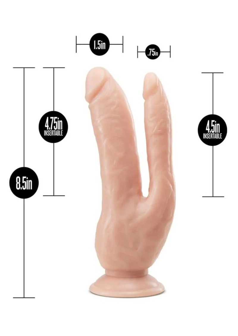 Dr. Skin Dual Penetrating Dildo with Suction Cup - Image 4