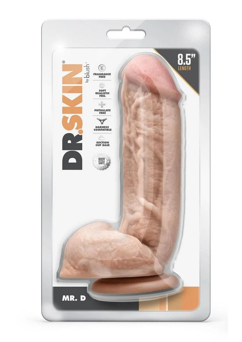 Dr. Skin Mr. D Dildo with Balls and Suction Cup - Image 6