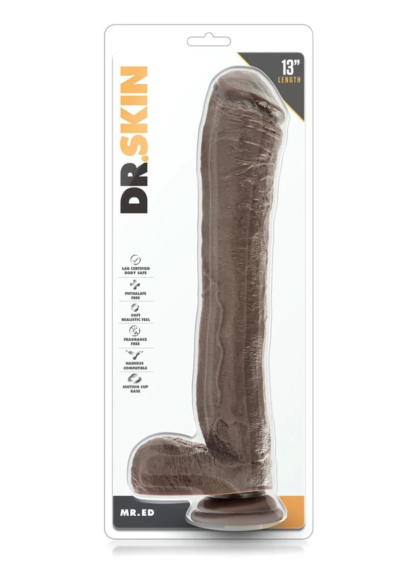 Dr. Skin Mr. Ed Dildo with Balls and Suction Cup - Image 3