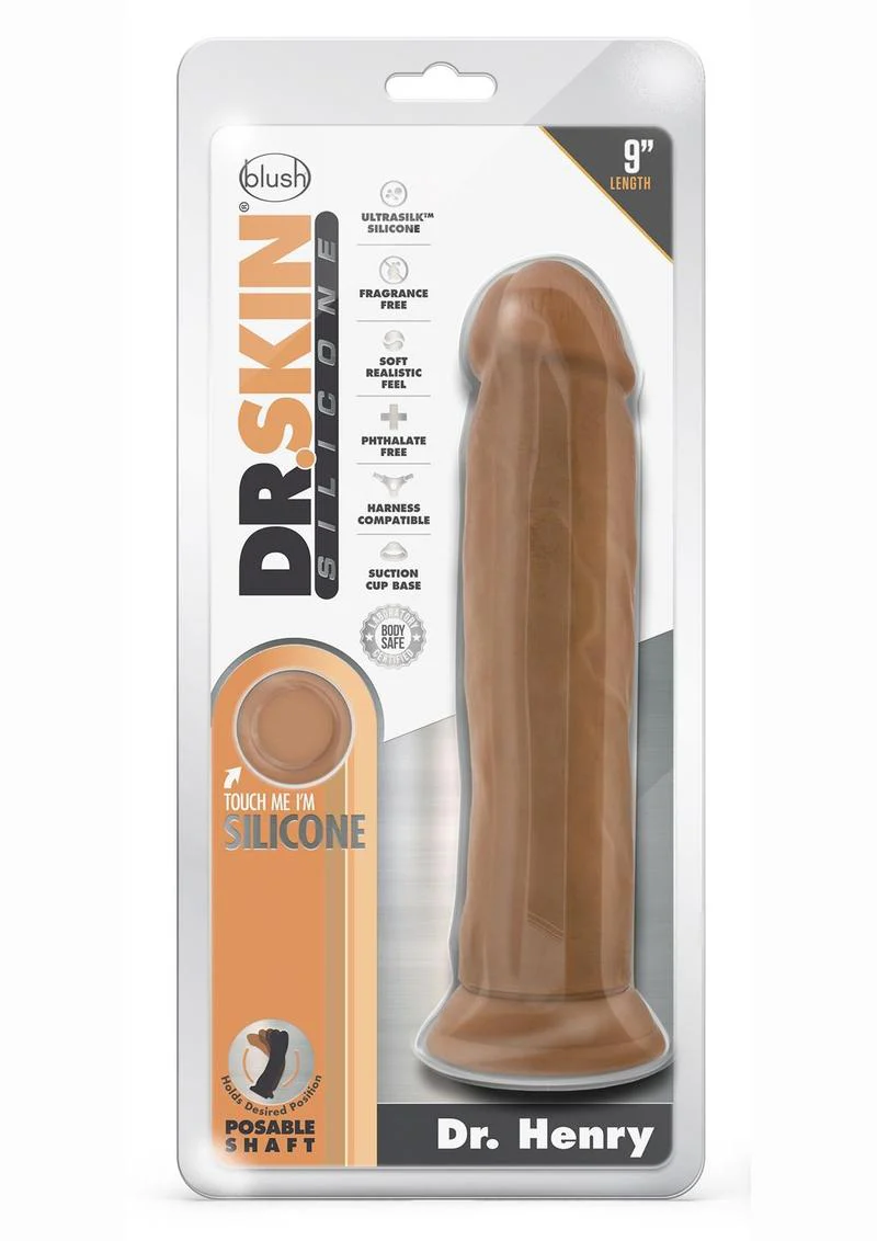 Dr. Skin Silicone Dr. Henry Dildo with Suction Cup - Image 3