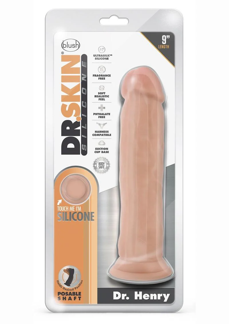 Dr. Skin Silicone Dr. Henry Dildo with Suction Cup - Image 5