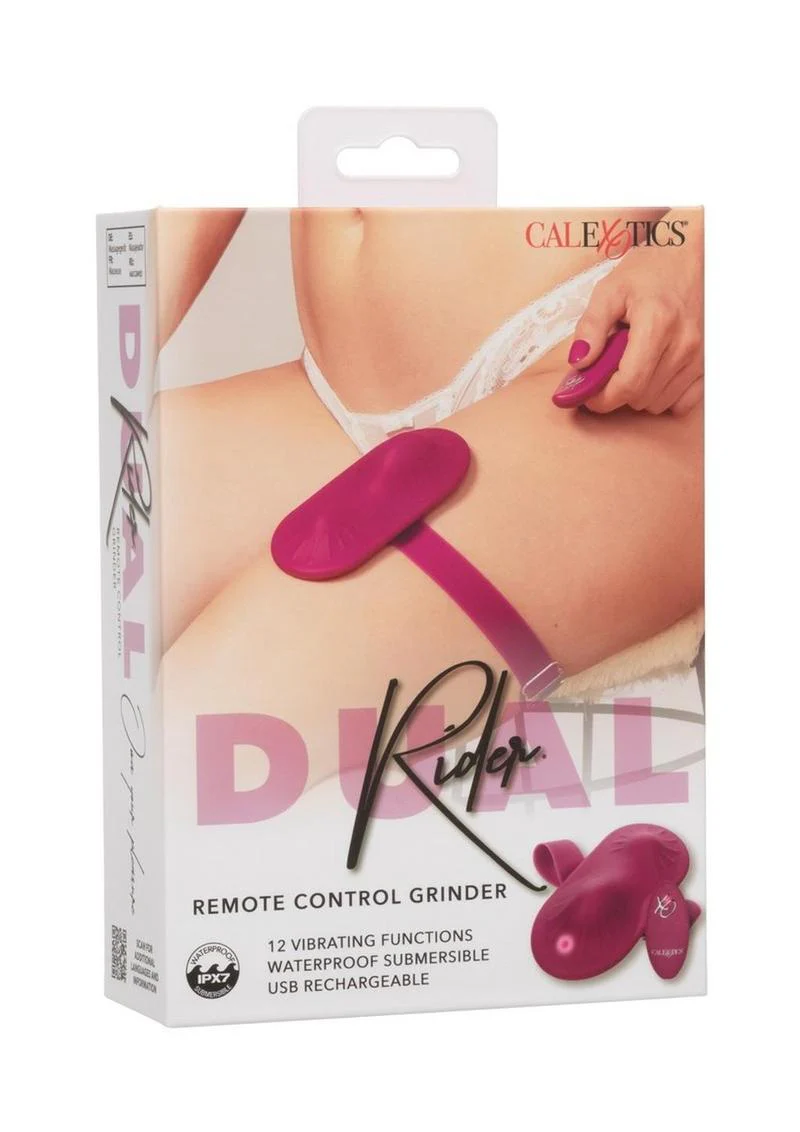 Dual Rider Remote Control Grinder Rechargeable Silicone Vibrator - Image 2