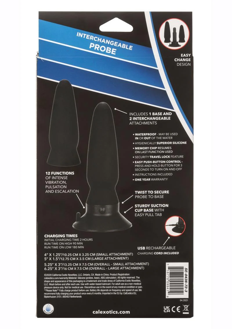 Eclipse Interchangeable Rechargeable Silicone Probe - Image 4