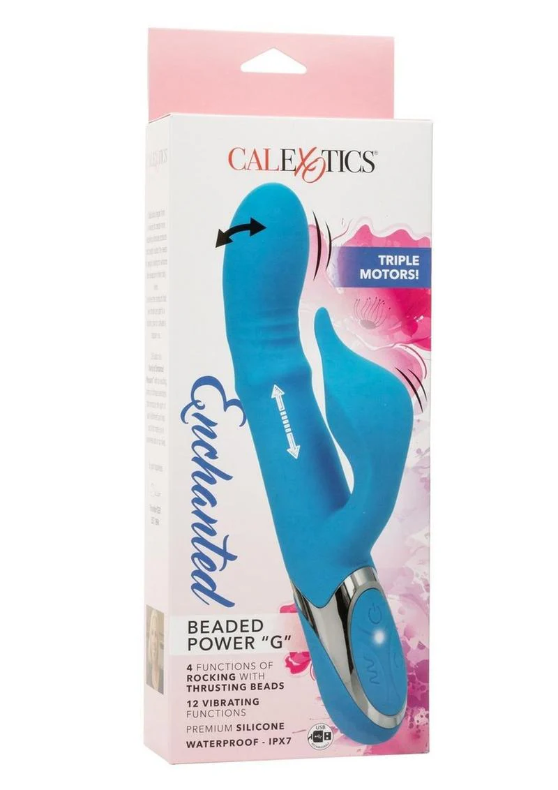 Enchanted Beaded Power G Rechargeable Silicone G-Spot Dual Vibrator - Image 2