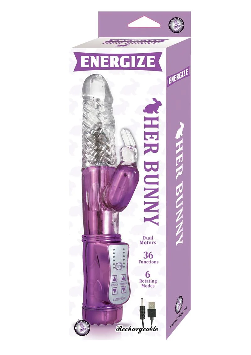 Energize Her Bunny 1 Dual Motor Rechargeable Rabbit Vibrator - Image 2