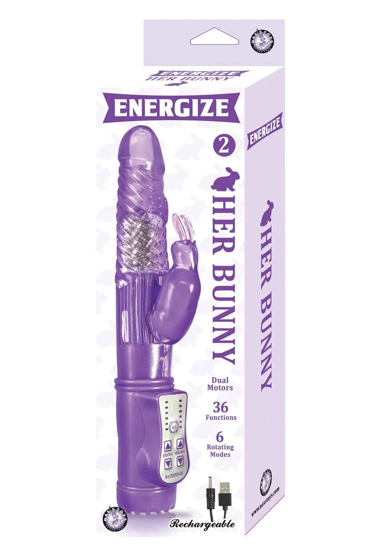 Energize Her Bunny 2 Dual Motor Rechargeable Rabbit Vibrator - Image 4