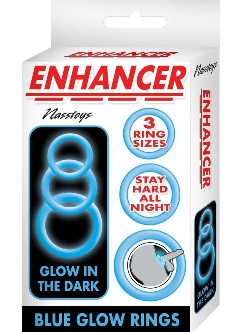 Enhancer Glow Rings Silicone Cockring - Image 3