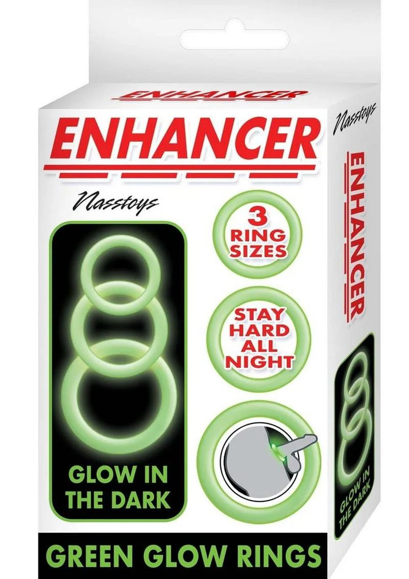 Enhancer Glow Rings Silicone Cockring - Image 4