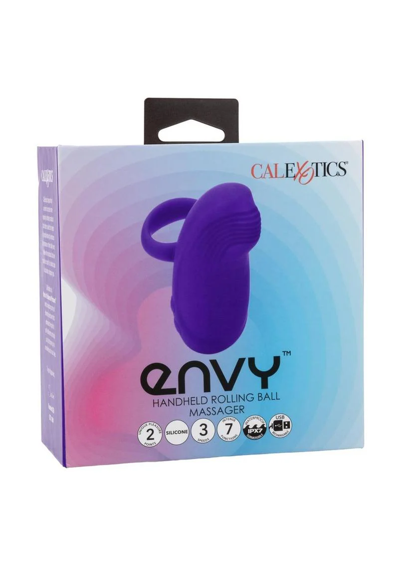 Envy Handheld Rolling Ball Silicone Rechargeable Massager - Image 2