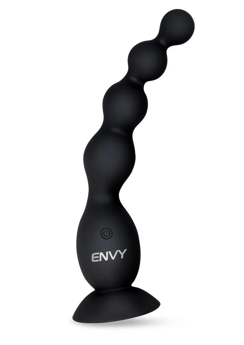 Envy Toys Remote Controlled Flexi Beads Rechargeable Silicone Vibrating Anal Beads with Suction Base - Image 3