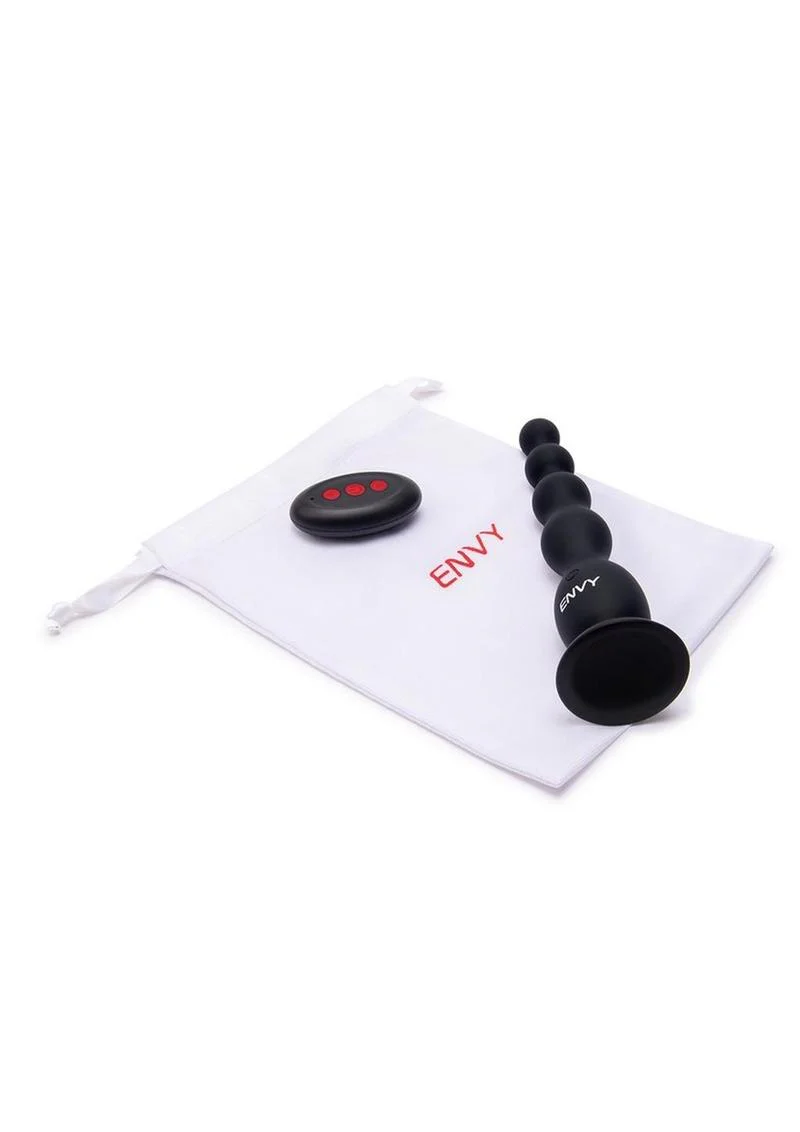 Envy Toys Remote Controlled Flexi Beads Rechargeable Silicone Vibrating Anal Beads with Suction Base - Image 4