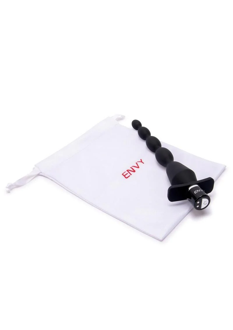 Envy Toys Vibrating Flair Beads Rechargeable Silicone Tapered Anal Beads - Image 4