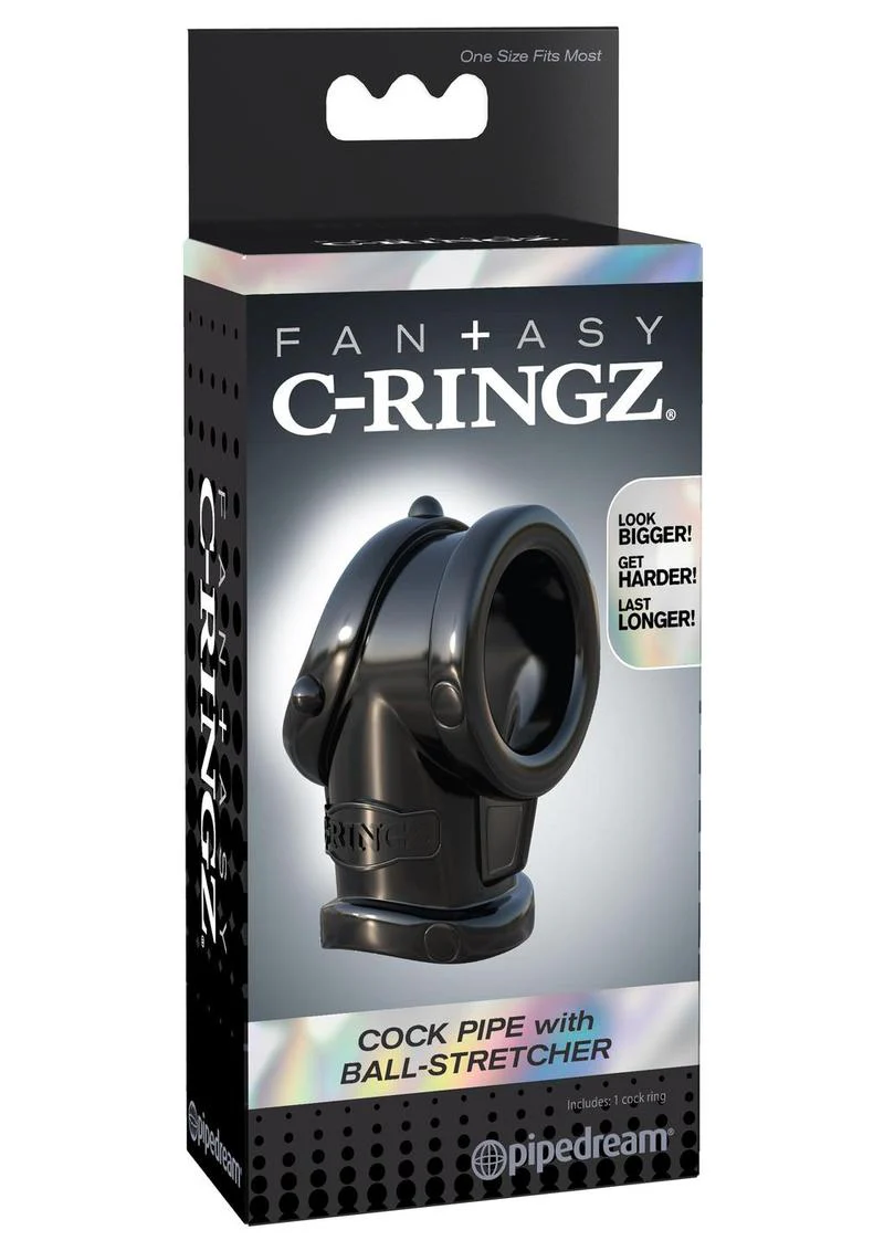 Fantasy C-Ringz Pipe Cock Ring with Ball-Stretcher - Image 2