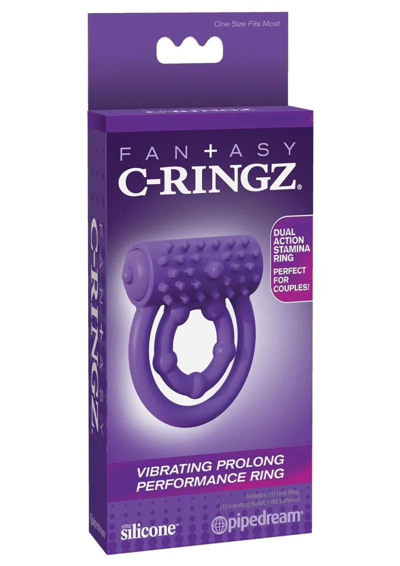 Fantasy C-Ringz Silicone Vibrating Prolong Performance Cock Ring - Image 2