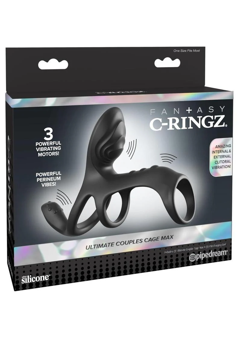Fantasy C-Ringz Ultimate Couples Cage Max Vibrating Cock Ring - Image 2