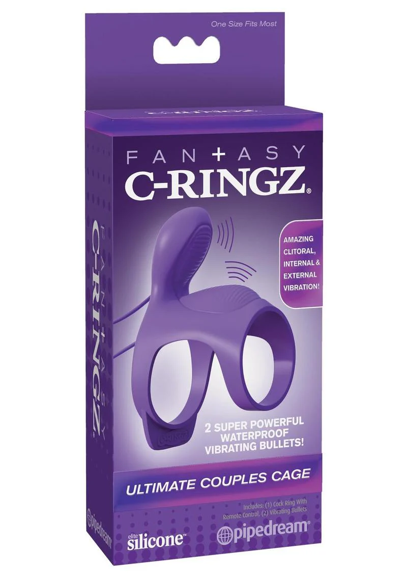 Fantasy C-Ringz Ultimate Silicone Couples Cage Cock Ring - Image 2