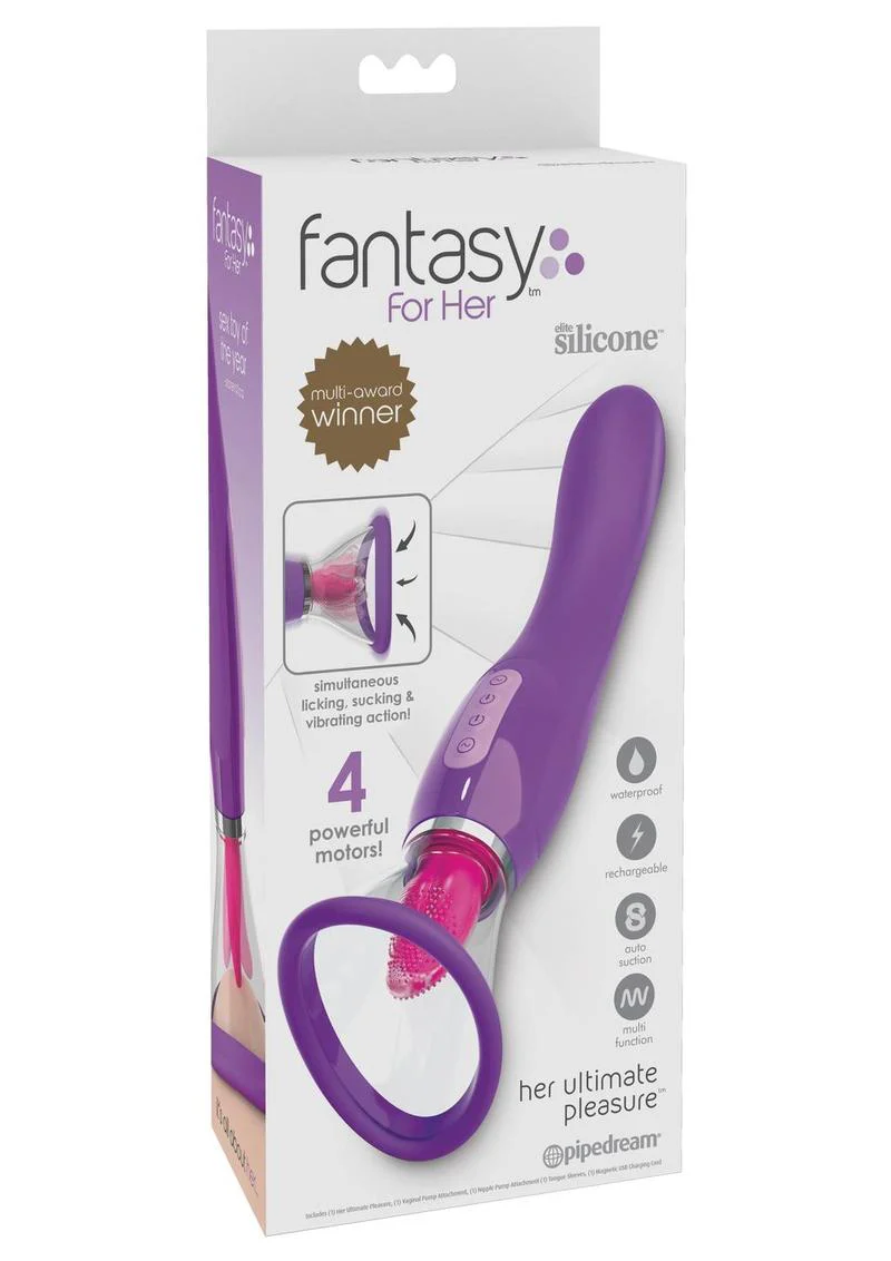 Fantasy For Her Her Ultimate Pleasure Silicone Vibrating Multi Speed USB Rechargeable Clit Stimulator Waterproof - Image 2