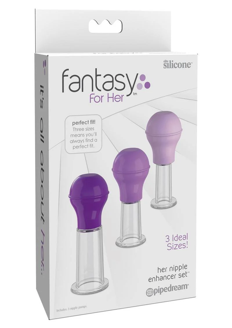 Fantasy For Her Nipple Enhancer Set 3 Size Kit Silicone - Image 2