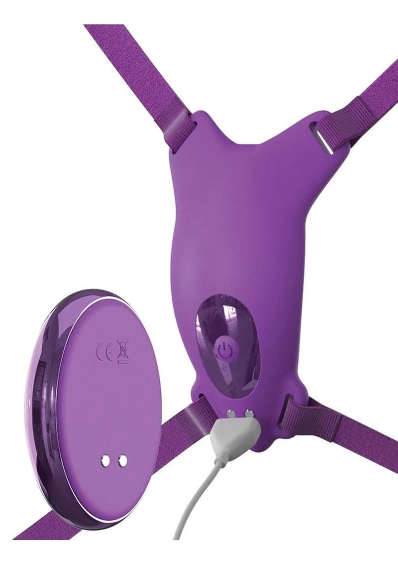 Fantasy For Her Ultimate Butterfly Silicone Strap-On with Remote Control - Image 3