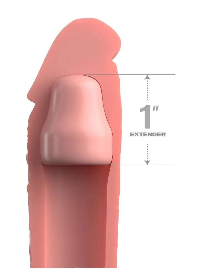 Fantasy X-Tensions Elite Silicone 7in Sleeve with 1in Plug - Image 3