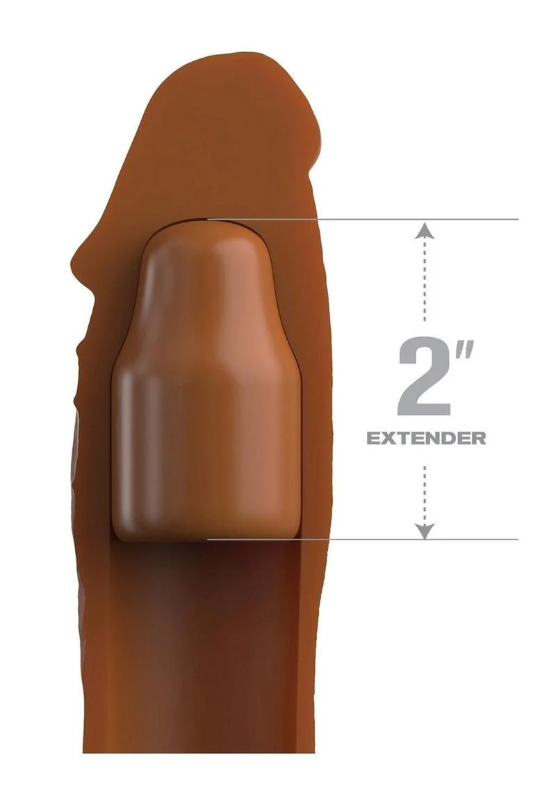 Fantasy X-Tensions Elite Silicone 8in Sleeve with 2in Plug - Image 4