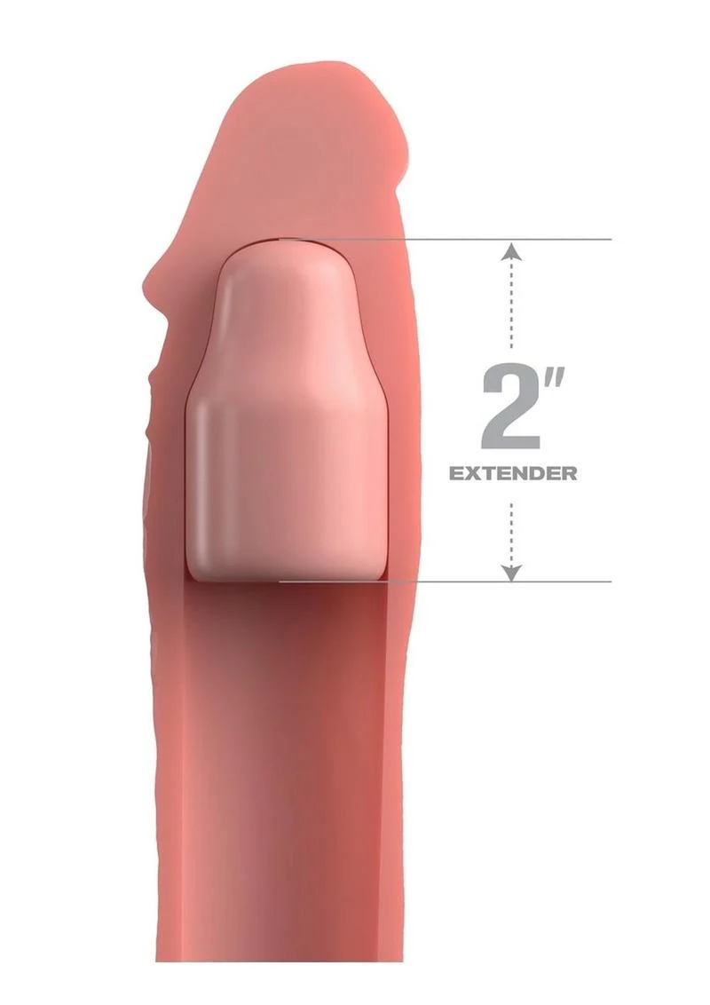 Fantasy X-Tensions Elite Silicone 8in Sleeve with 2in Plug - Image 6