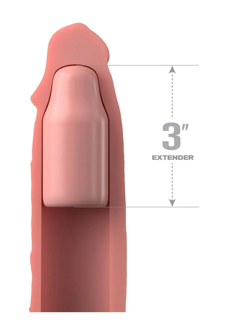 Fantasy X-Tensions Elite Silicone 9in Sleeve with 3in Plug - Image 6