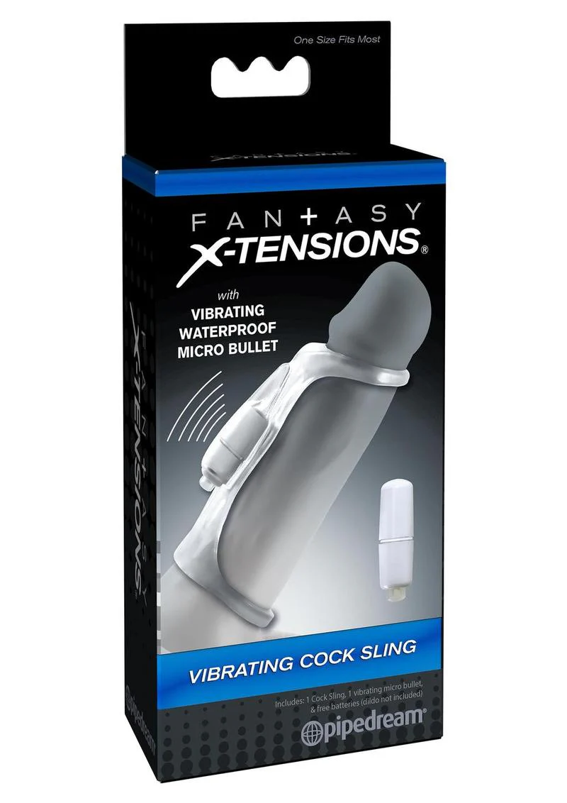 Fantasy X-Tensions Vibrating Cock Sling Sleeve Waterproof - Image 2