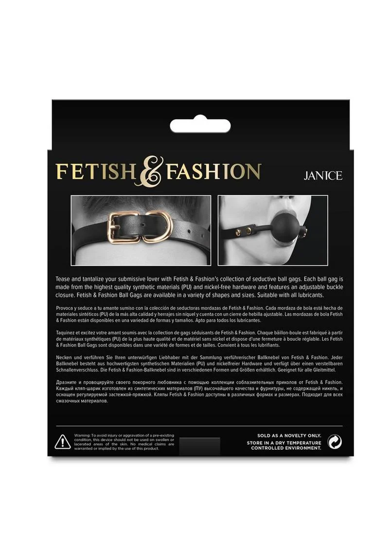 Fetish and Fashion Fran Silicone Ball Gag - Image 3