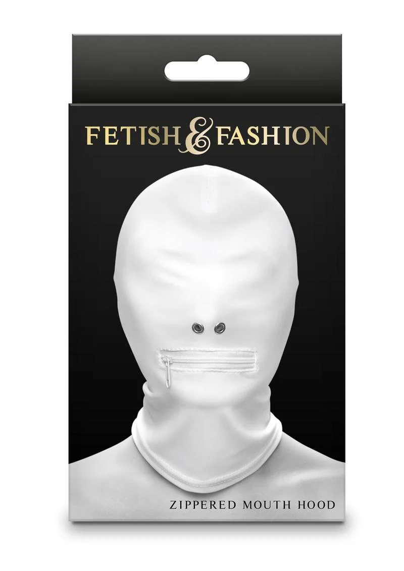 Fetish and Fashion Zippered Mouth Hood - Image 3