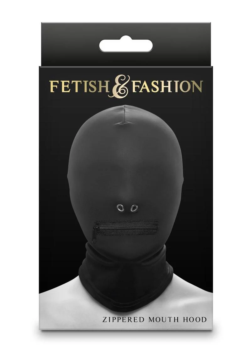Fetish and Fashion Zippered Mouth Hood - Image 4