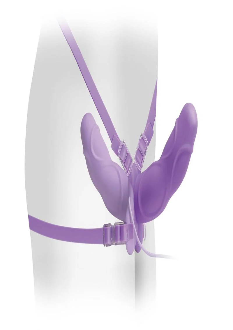 Fetish Fantasy Elite Vibrating Double Delight Strap-On Silicone Waterproof - Image 3