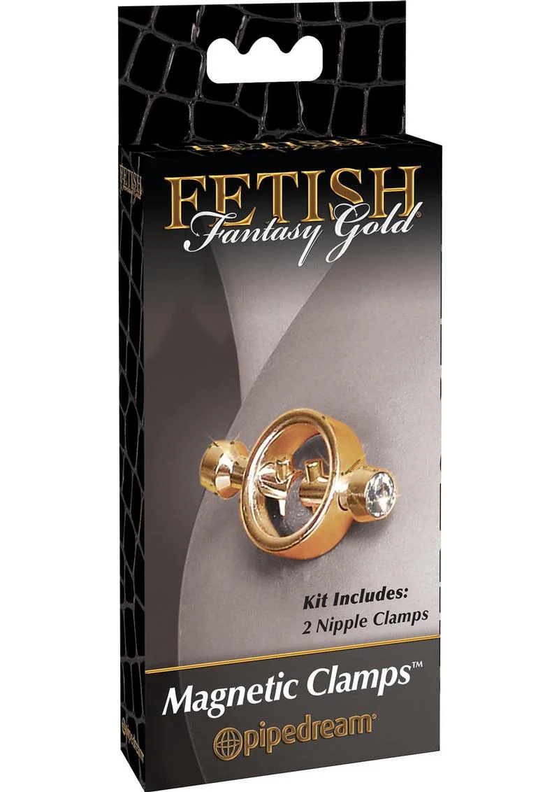 Fetish Fantasy Gold Magnetic Nipple Clamps - Image 2