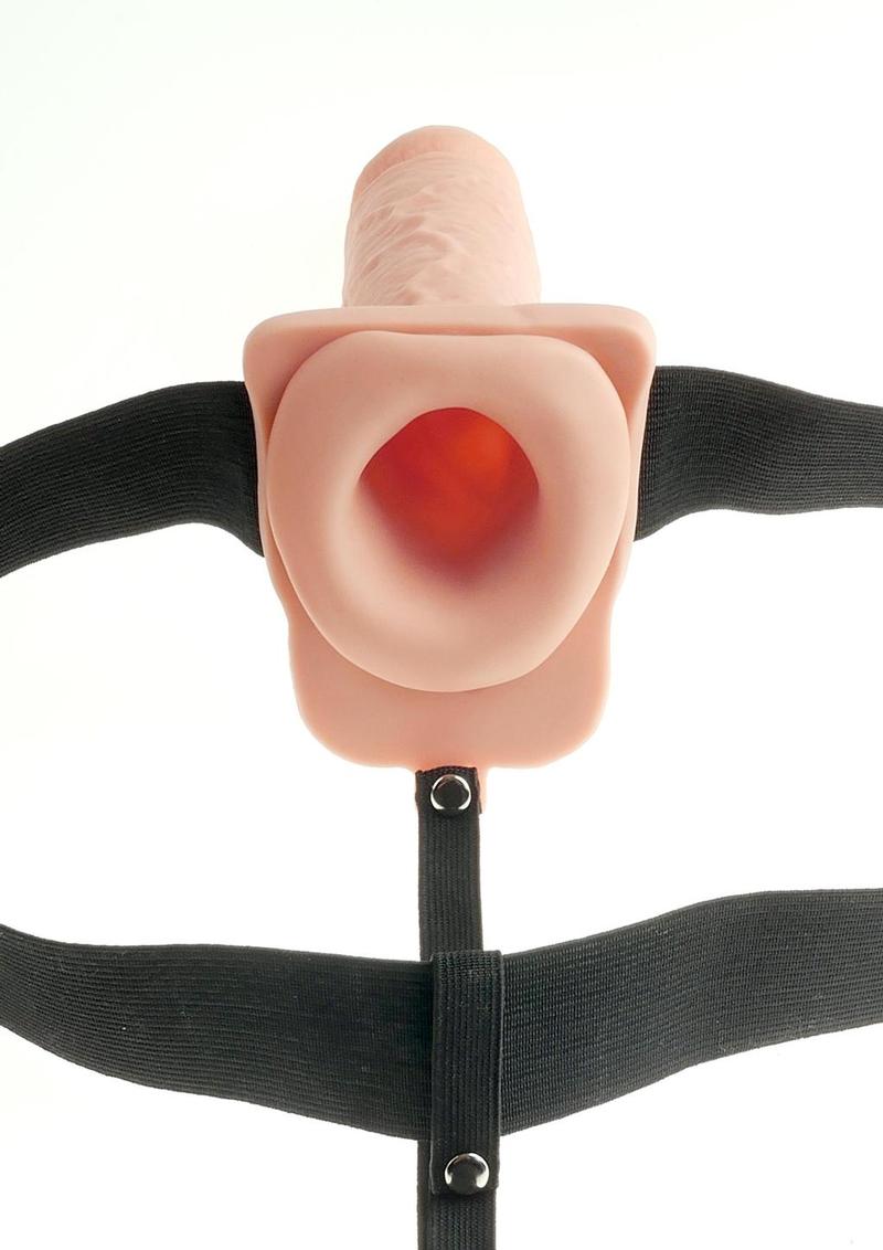 Fetish Fantasy Series Hollow Rechargeable Strap-On Dildo with Balls and Harness - Image 5