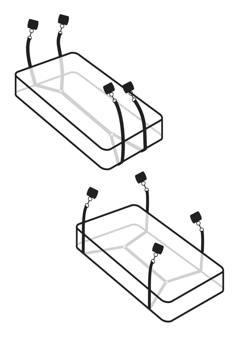 Fetish Fantasy Series Limited Edition Wraparound Mattress Restraints - Image 3