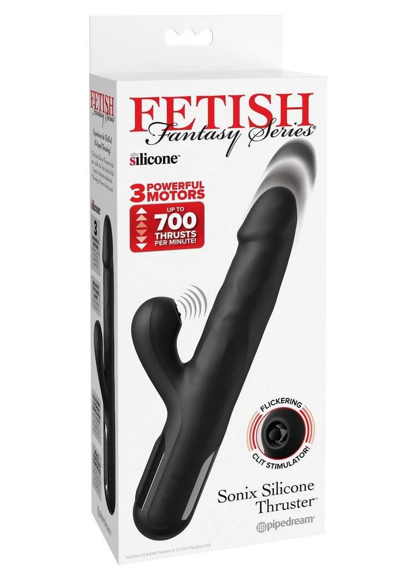 Fetish Fantasy Series Sonix Rechargeable Silicone Thruster Rabbit Vibrator - Image 2