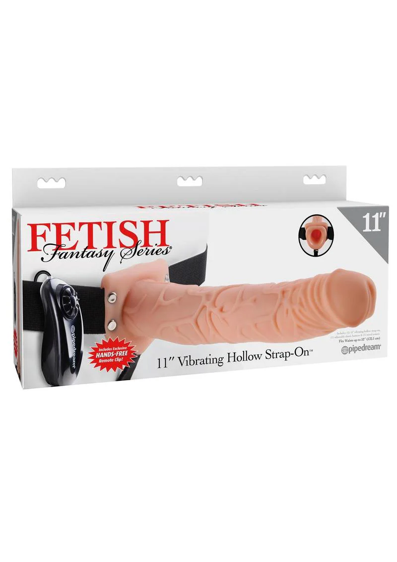 Fetish Fantasy Series Vibrating Hollow Strap-On Dildo and Harness with Remote Control - Image 2